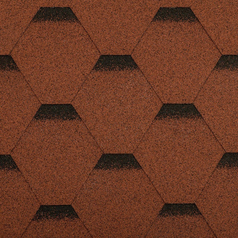 Scobax Hexagonal hnedá 3 m²